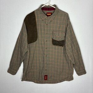 BraeVal Artemis shooting shirt in check pattern. Men's Xl.